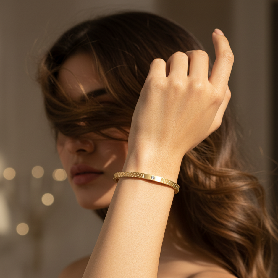 JewelMaze Demi Fine Anti Tarnish kada