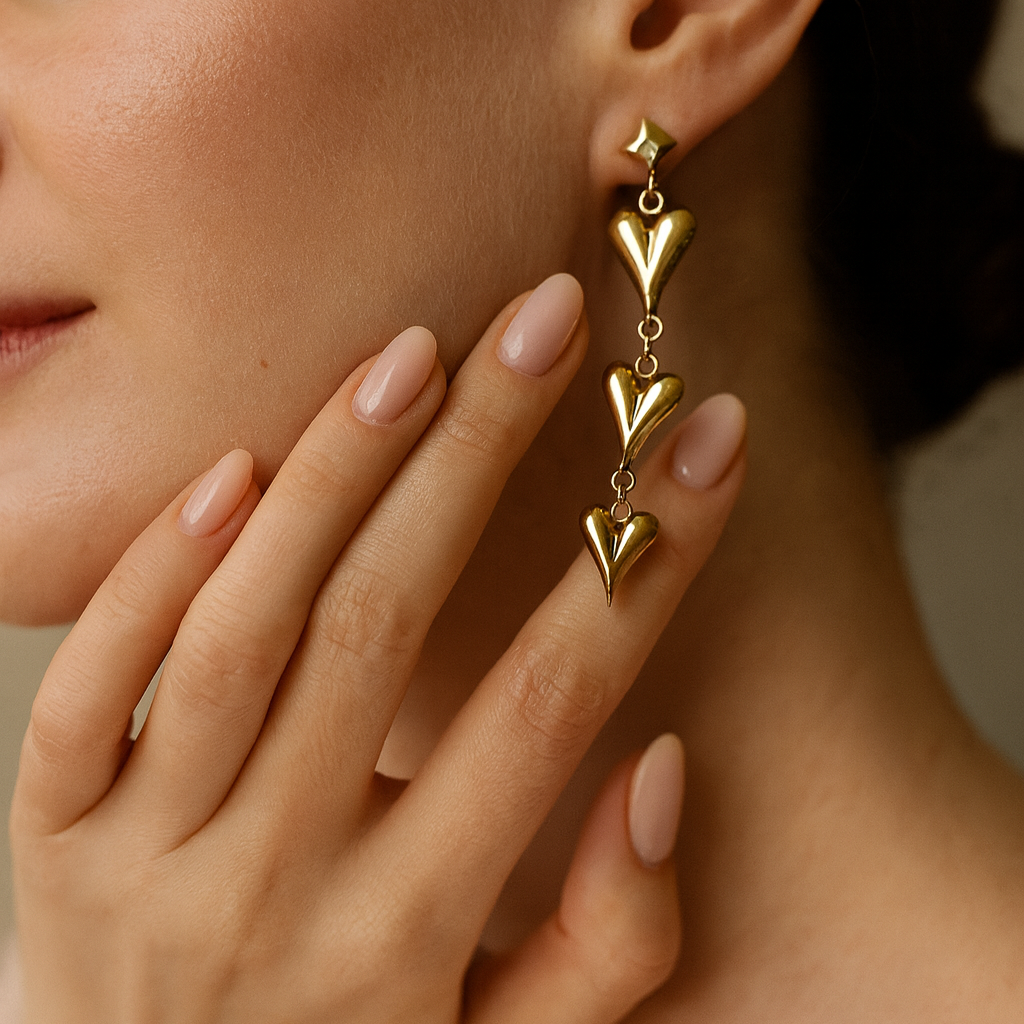 JewelMaze Demi Fine Anti Tarnish Dangler Earrings