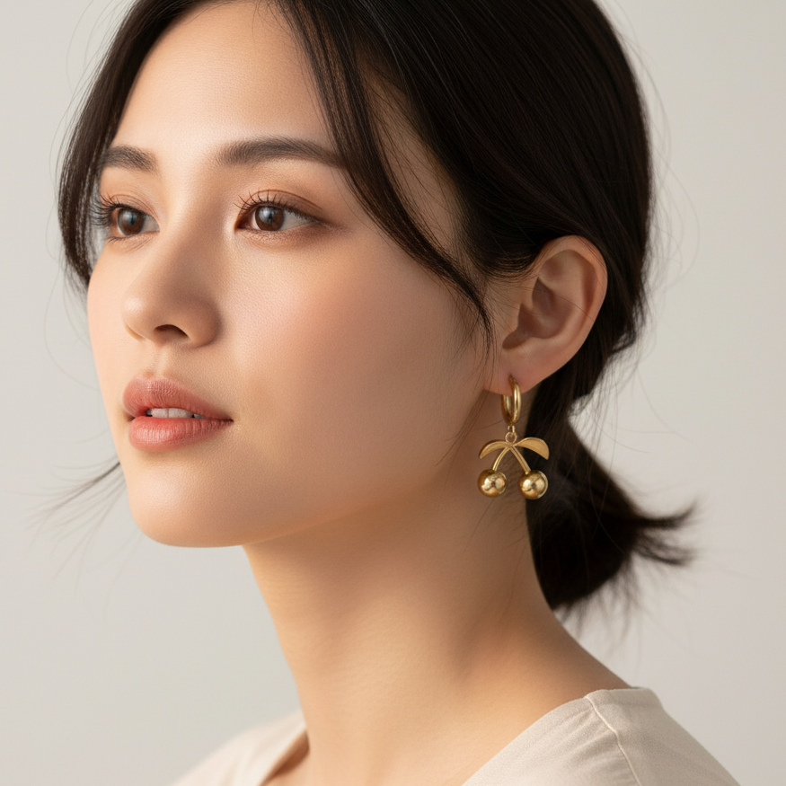 JewelMaze Demi Fine Anti Tarnish Stud Earrings
