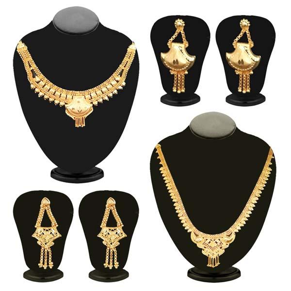 14Fashions Set Of 2 Necklace Combo ( assorted )