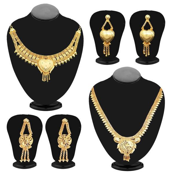14Fashions Set Of 2 Necklace Combo ( assorted )