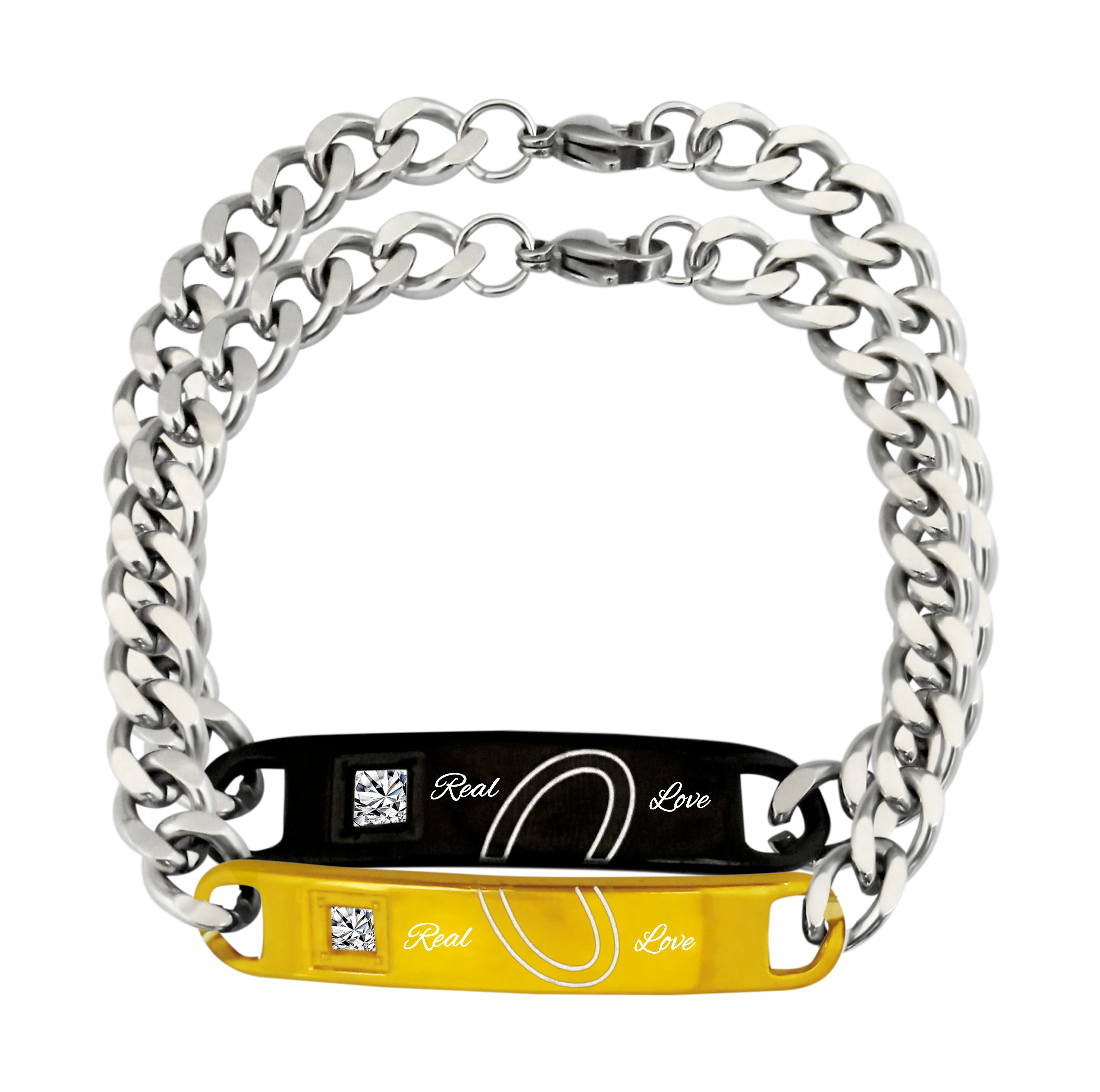 Urbana Rhodium Plated Bracelet Combo Of Never Ending Love - 1004305