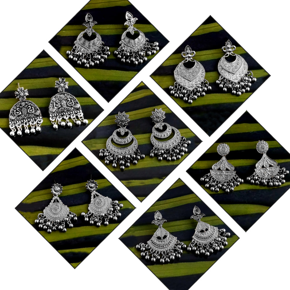 JewelMaze Set of 7 Earrings Combo