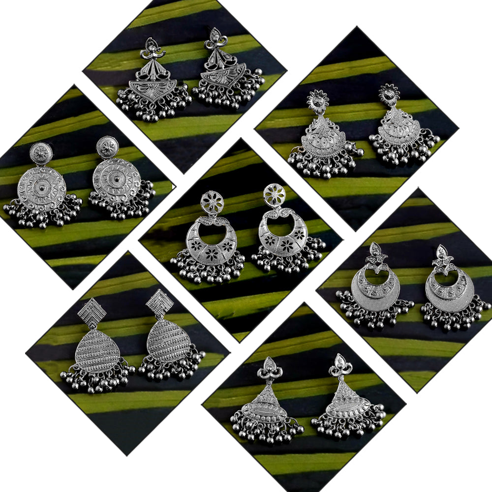 JewelMaze Set of 7 Earrings Combo