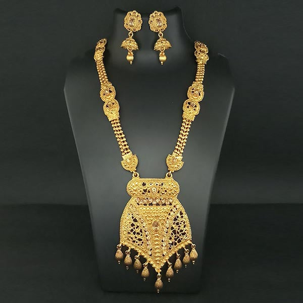 Utkrishtt Gold Plated Haram Necklace Set
