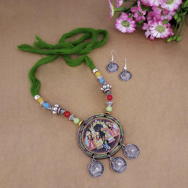 JewelMaze Digital Printed Wooden Necklace Set