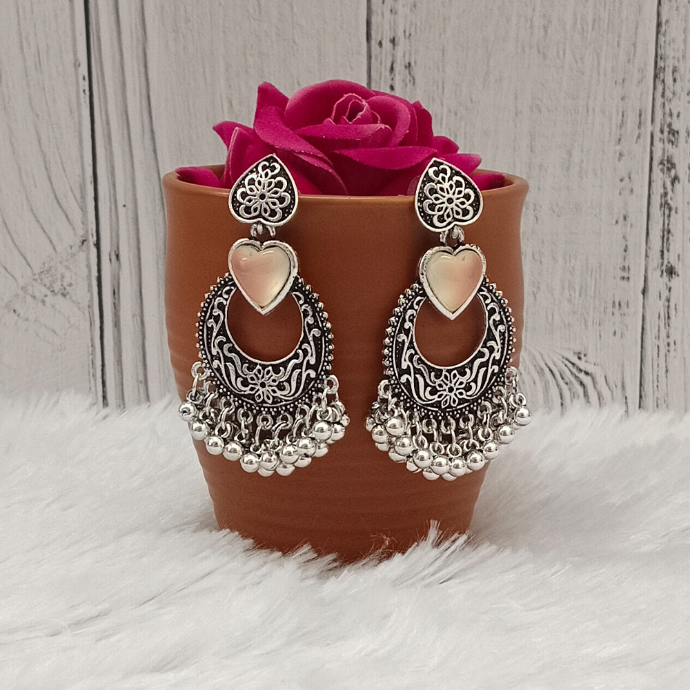 Bhavi Jewels Oxidised Plated Dangler Earrings - 11451123OX