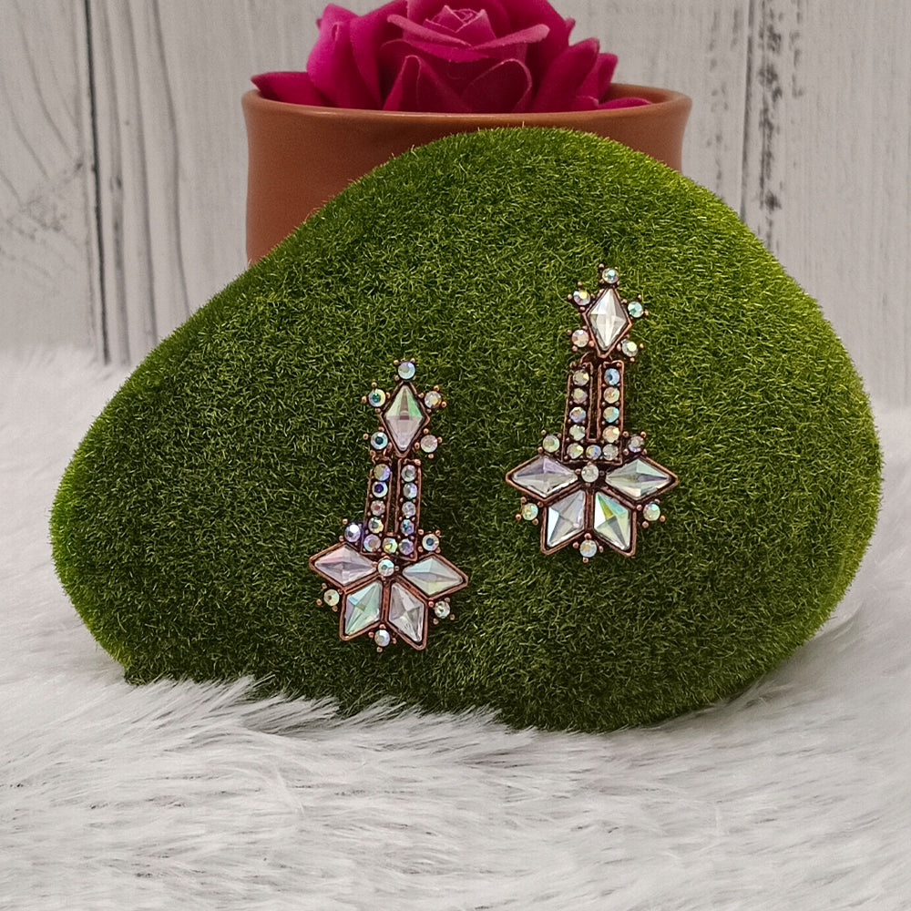 Bhavi Jewels Copper Plated Dangler Earrings - 11451142RG