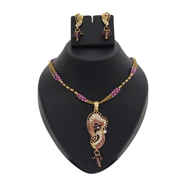 The99Jewel Austrian Stone Gold Plated Necklace Set
