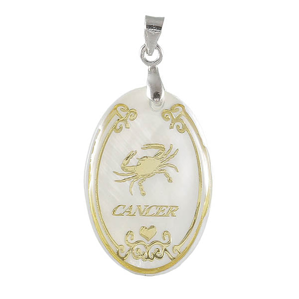 Regina Cancer Oval Shape Pendant