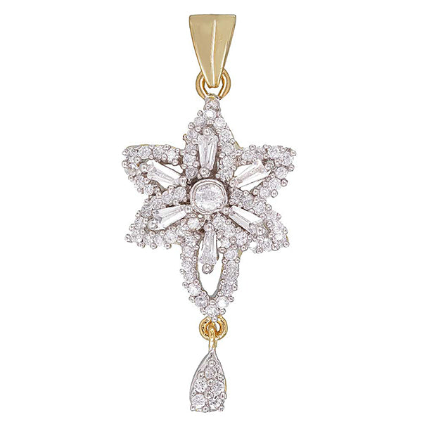 Morini AD Stone Floral Gold Plated Pendant