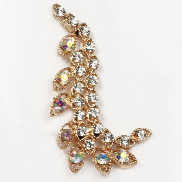 Urthn Austrian Stone Gold Plated Single Ear Cuff