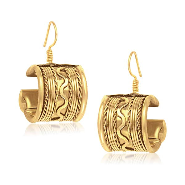 Urthn Gold Plated Dangler Earrings