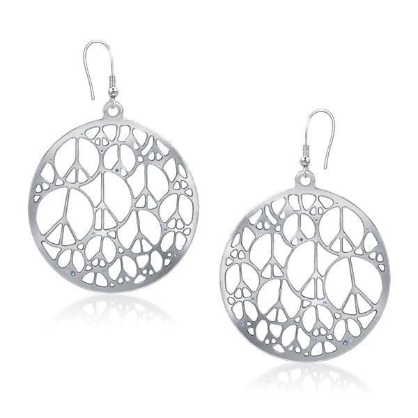 Kriaa Silver Plated Dangler Earrings