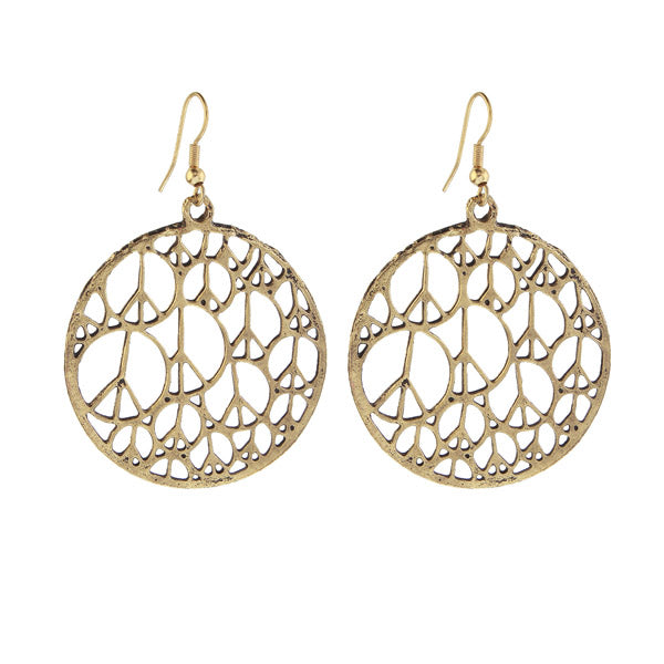 Kriaa Gold Plated Dangler Earrings