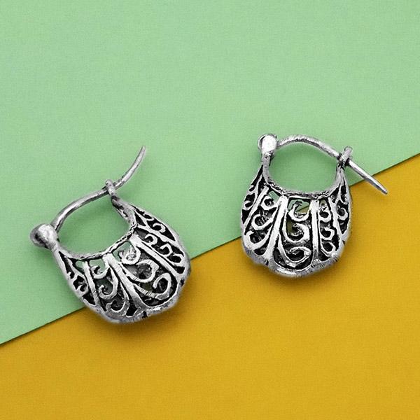 Jeweljunk Oxidised Plated Stud Earrings - N1304730