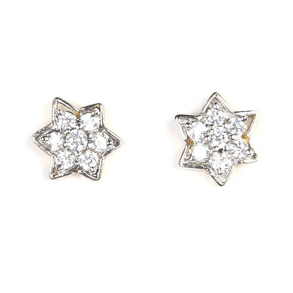 Kriaa Ad Stone Gold Plated Stud Earrings - 1305125