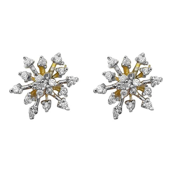 Kriaa Ad Stone Gold Plated Stud Earrings - 1305136