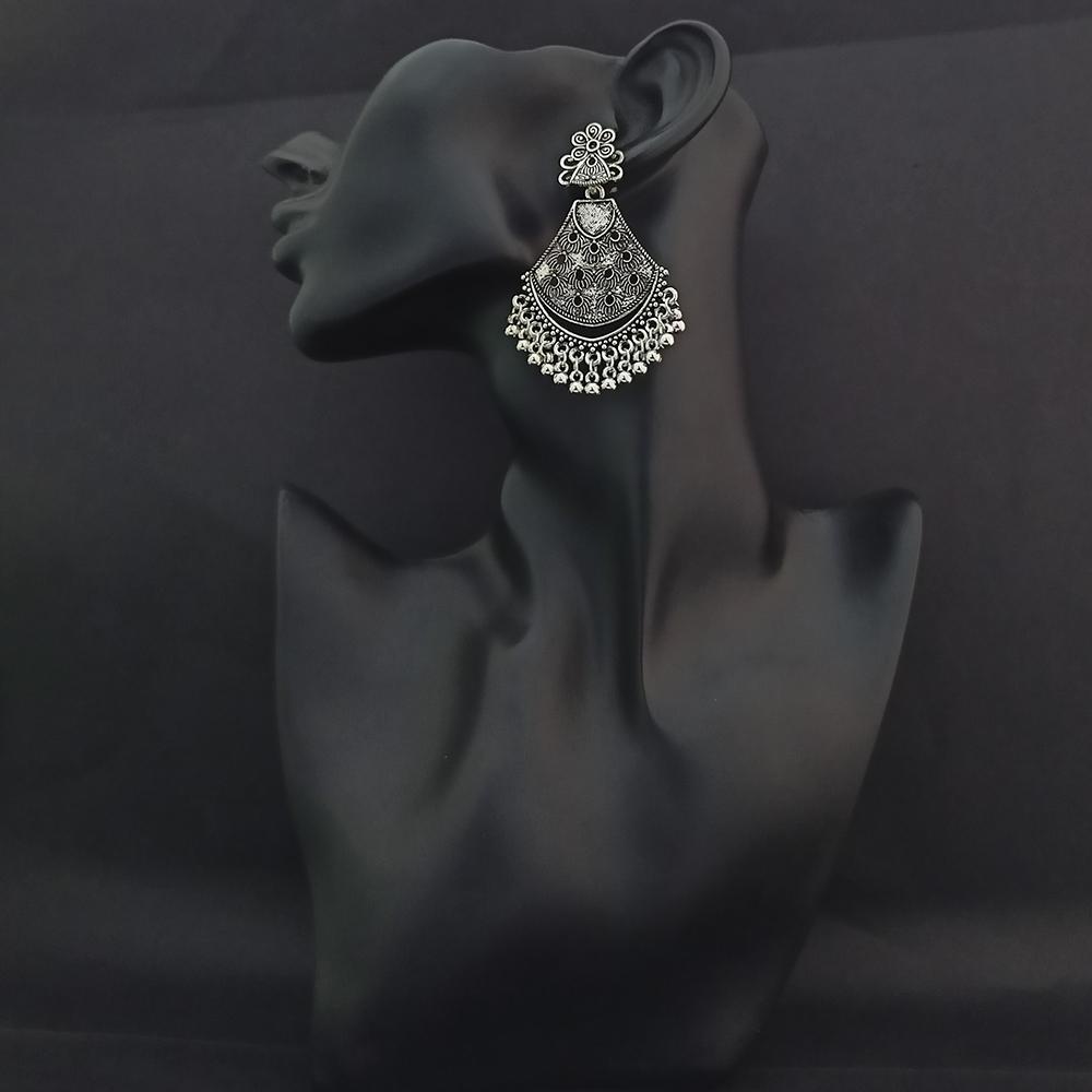 Woma Oxidised Plated Dangler Earrings  - 1318357