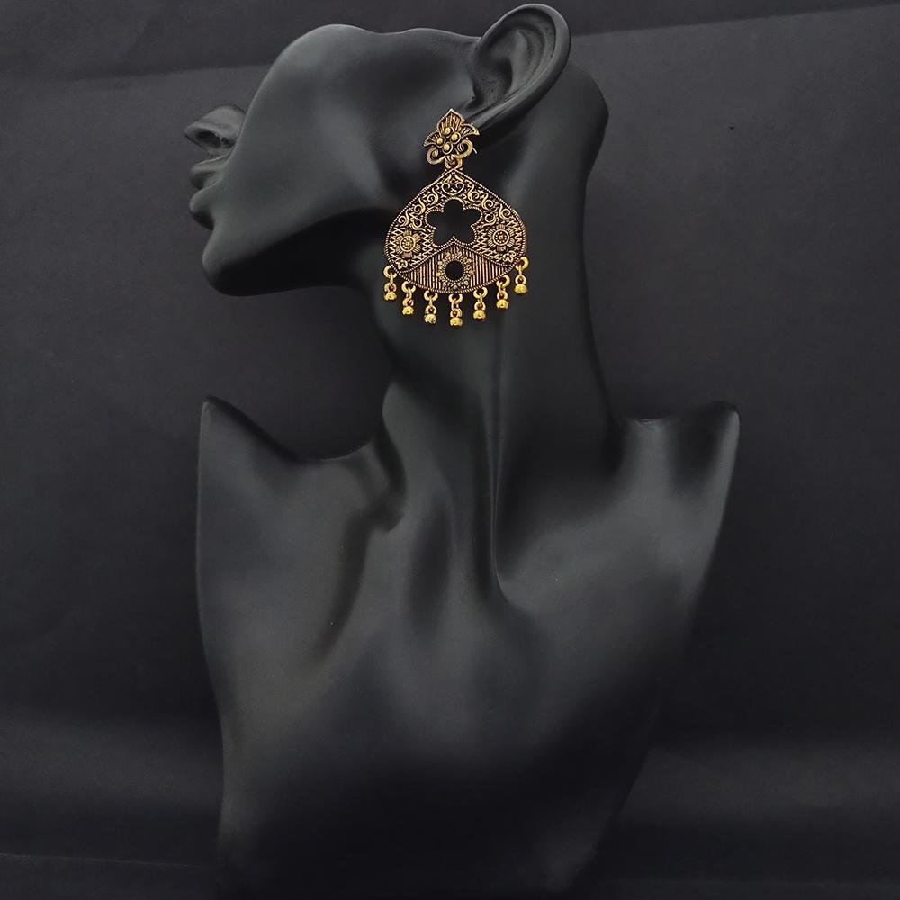 Woma Gold Plated Dangler Earrings - 1318398