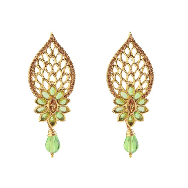 Kriaa Austrian Stone Gold Plated Chandbali Earring