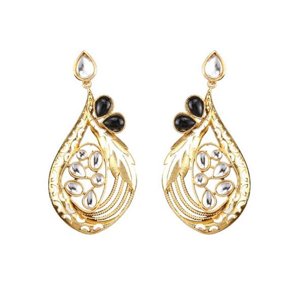 Kriaa Gold Plated Stone And kundan Dangler Earring