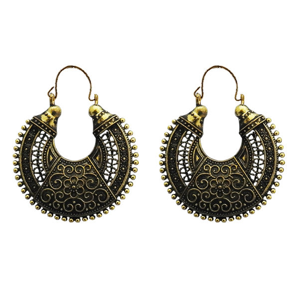 Urthn Antique Gold Plated Dangler Earrings