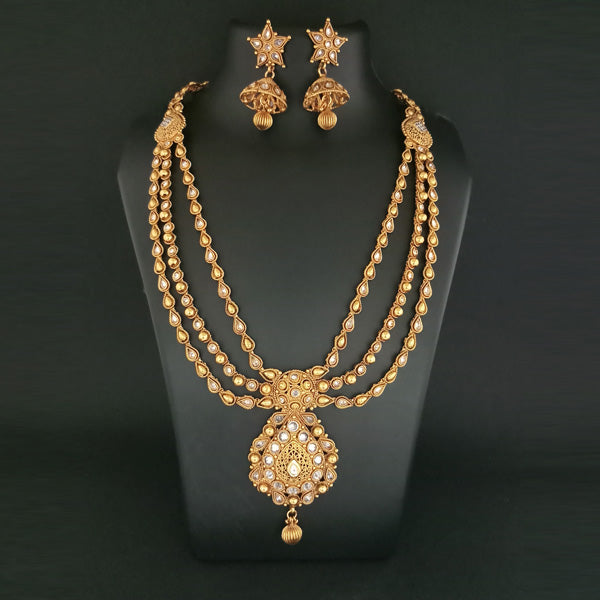 Real Creation AD Stone Copper Necklace Set