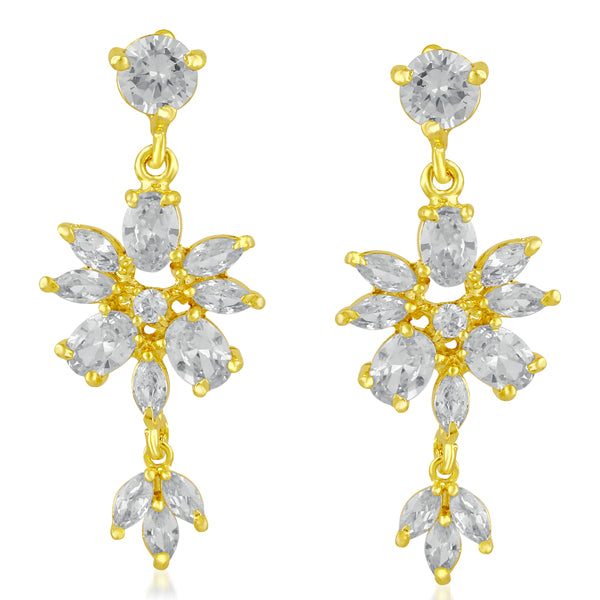 Suhagan AD Stone Gold Plated Dangler Earrings