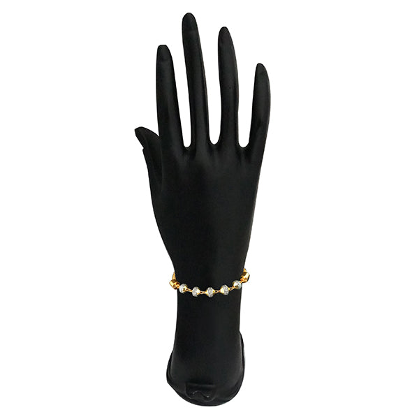 Umiyaji Austrian Stone 2 Tone Plated Bracelet