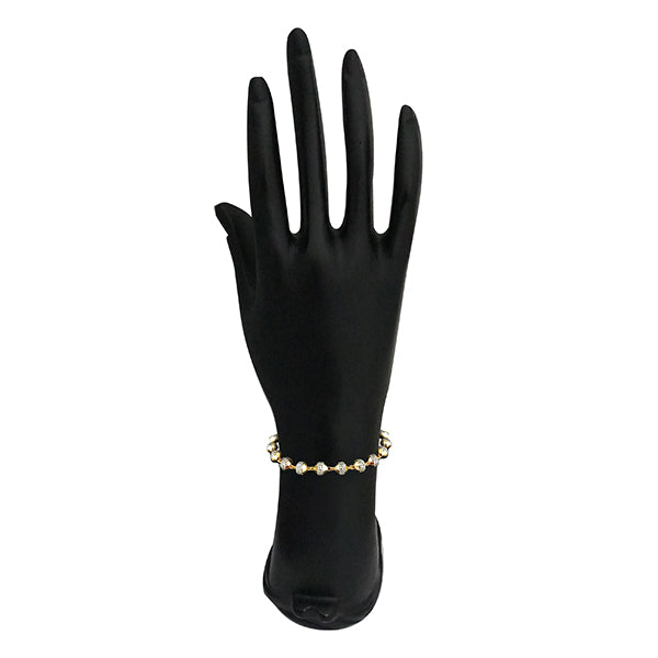 Umiyaji Austrian Stone 2 Tone Plated Bracelet