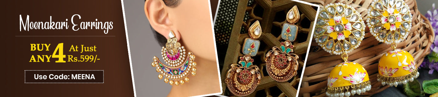 Meenakari Earrings Buy Any 4 @ 599/-