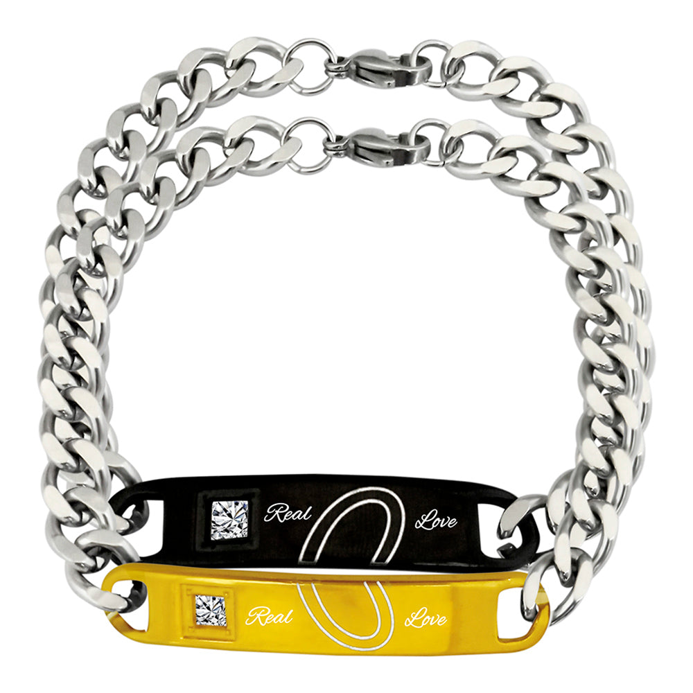 JewelMaze Forever Love Couple Bracelets