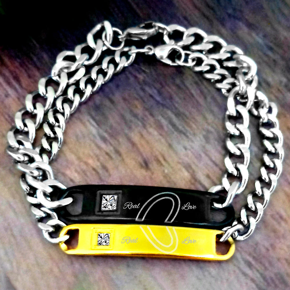 JewelMaze Forever Love Couple Bracelets