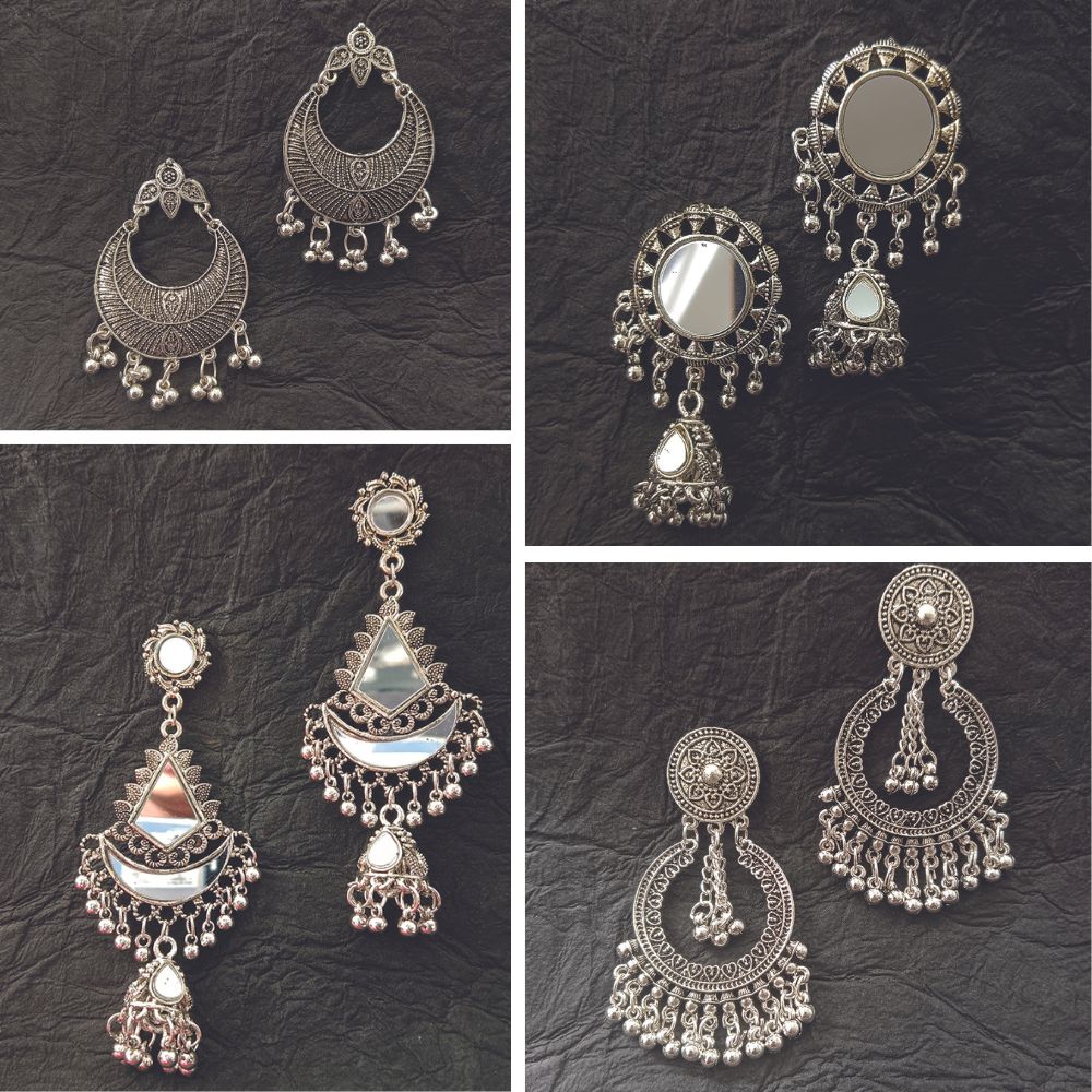 JewelMaze Set of 4 Earrings Combo