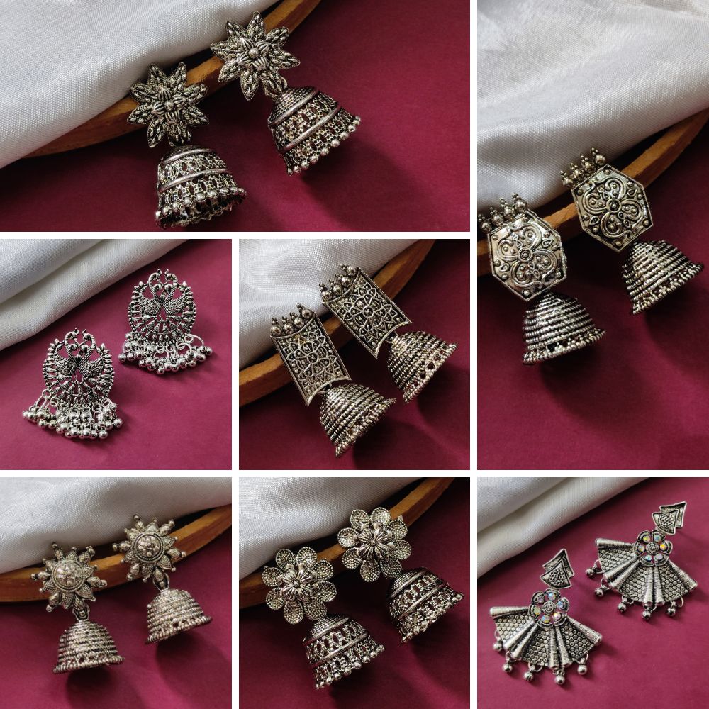 JewelMaze Set of 7 Earrings Combo