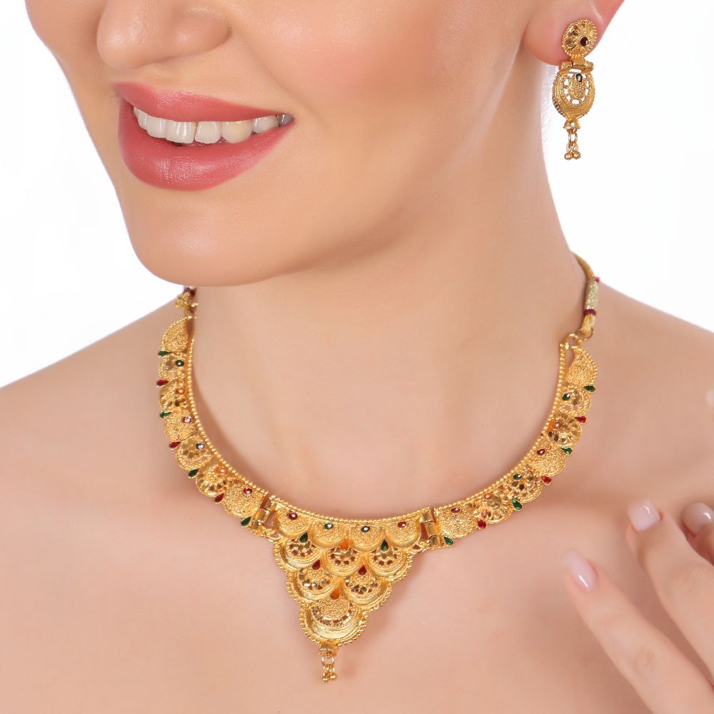 Jewelmaze Graceful Forming Look Jewelry Set for Special Occasions