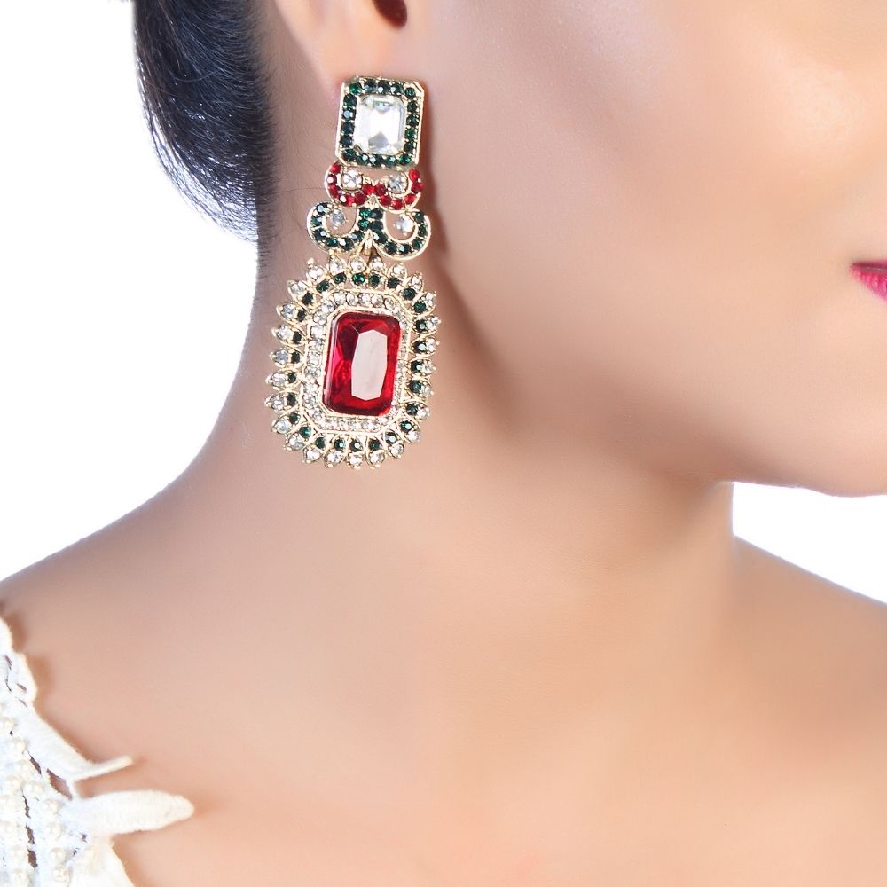 JewelMaze Elegant Austrian Stone Choker Necklace Set