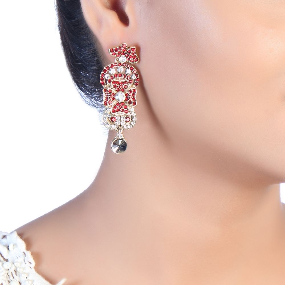 JewelMaze Sparkling Austrian Stone Necklace Set