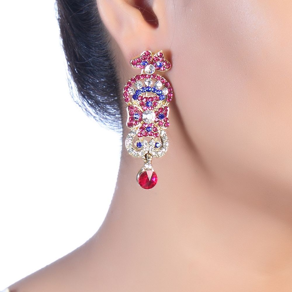 JewelMaze Sparkling Austrian Stone Necklace Set