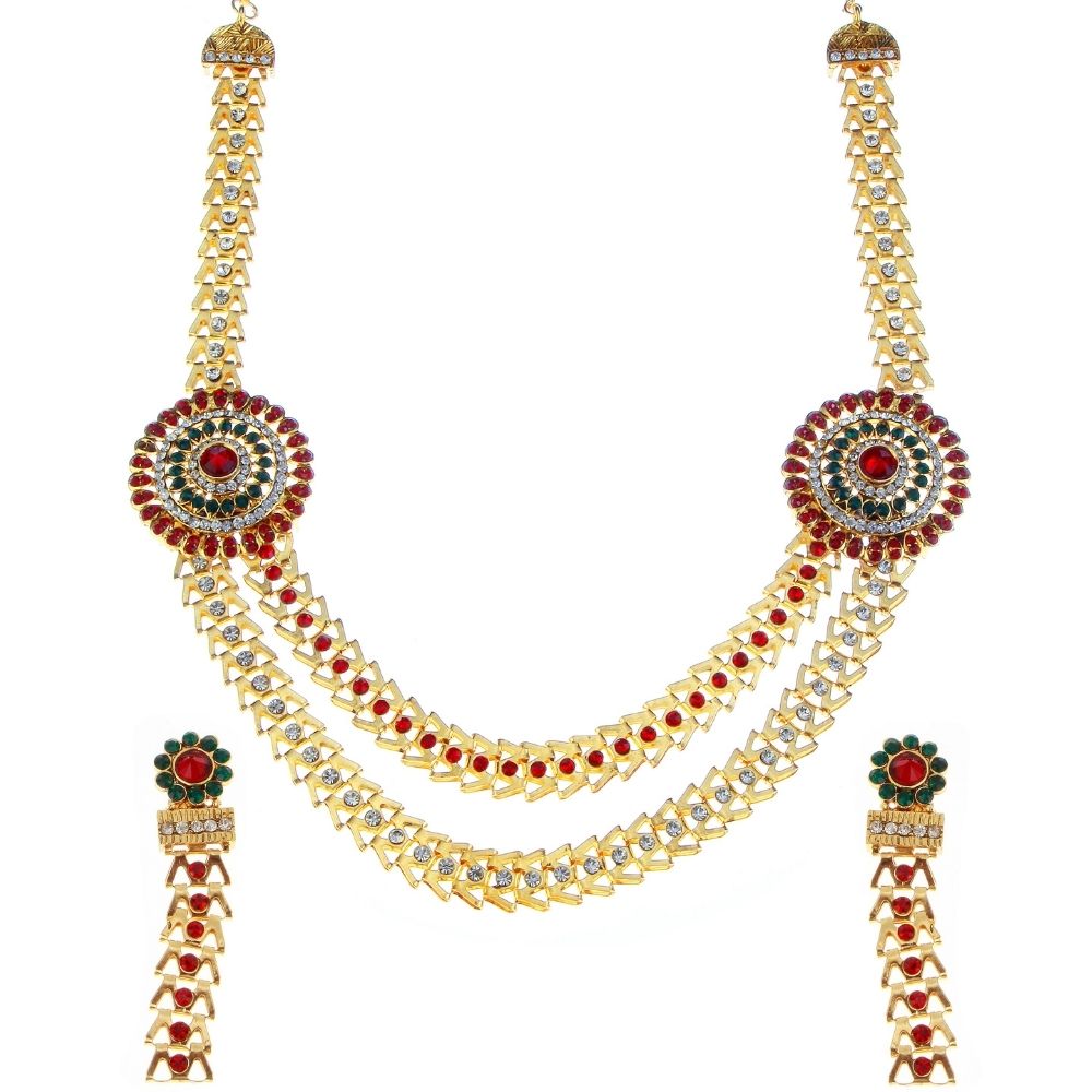 Jewelmaze Exclusive Austrian Stone Necklace Set Stylish Jewelry for Women