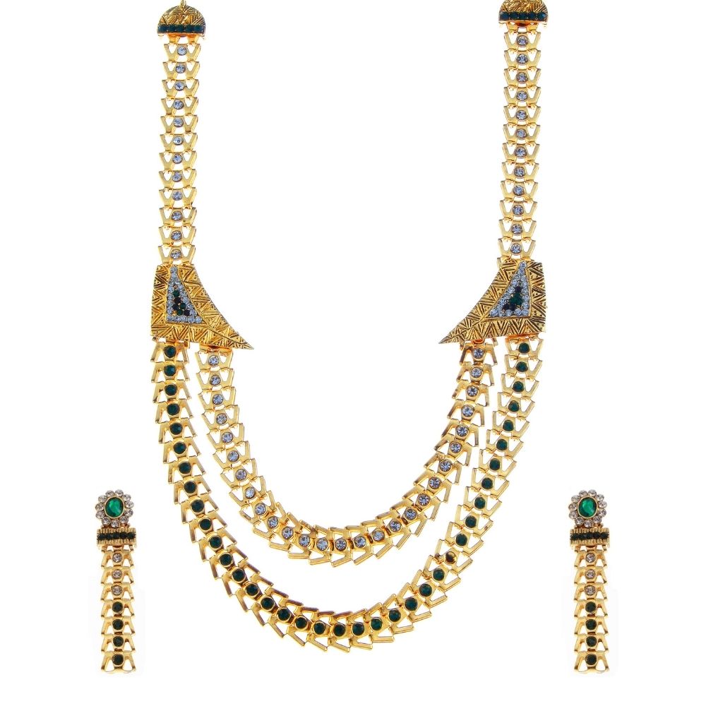 Jewelmaze Exclusive Austrian Stone Necklace Set Stylish Jewelry for Women