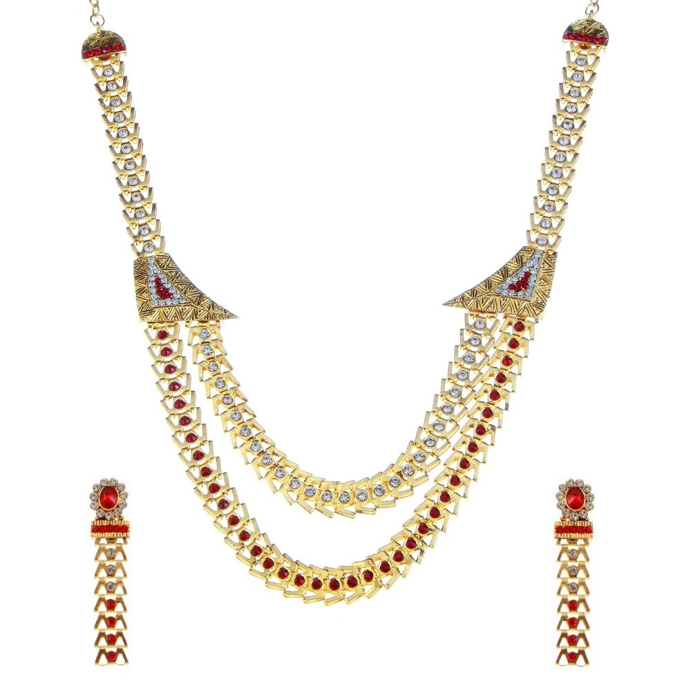 Jewelmaze Exclusive Austrian Stone Necklace Set Stylish Jewelry for Women