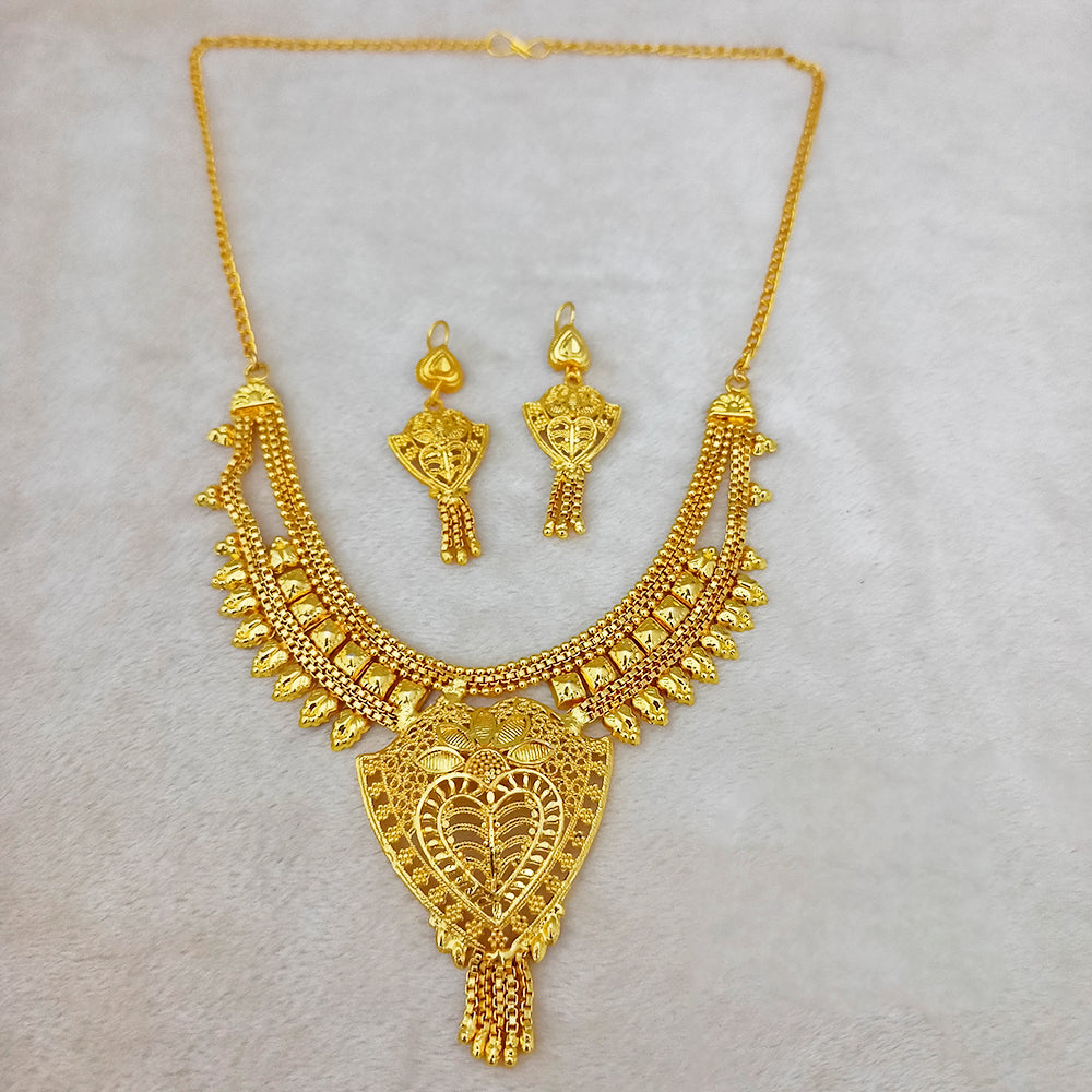 Jewelmaze Elegant Forming Look Necklace Set Traditional Jewelry for Women