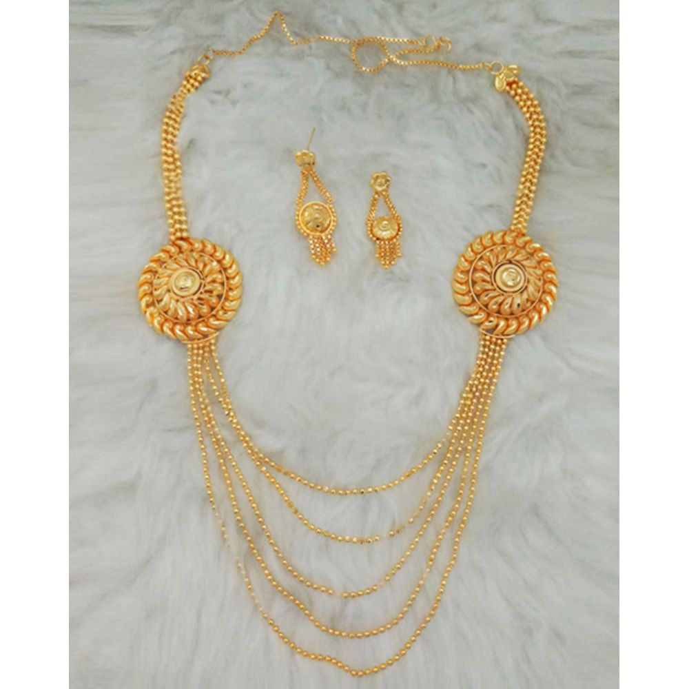 Jewelmaze Forming Look Traditional Necklace Set  Elegant Jewelry for Women (Assorted Design )