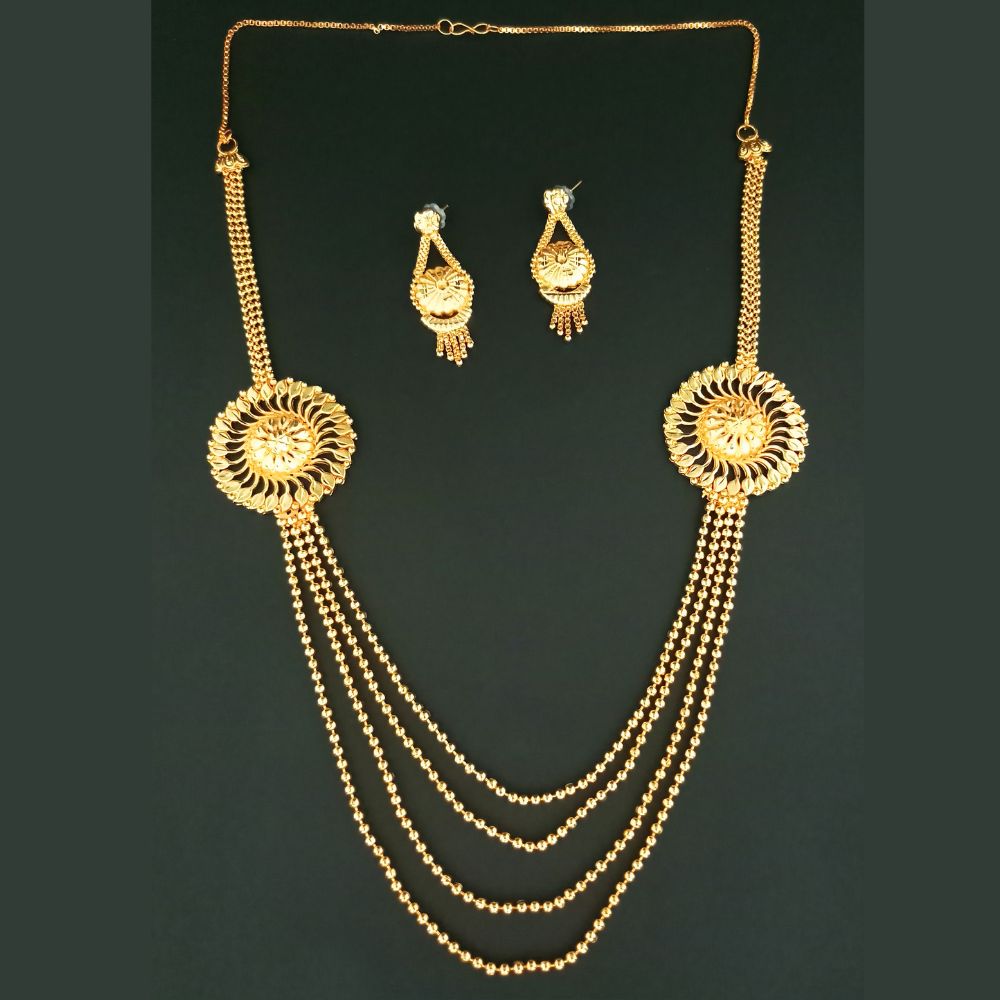 Jewelmaze Forming Look Traditional Necklace Set  Elegant Jewelry for Women (Assorted Design )