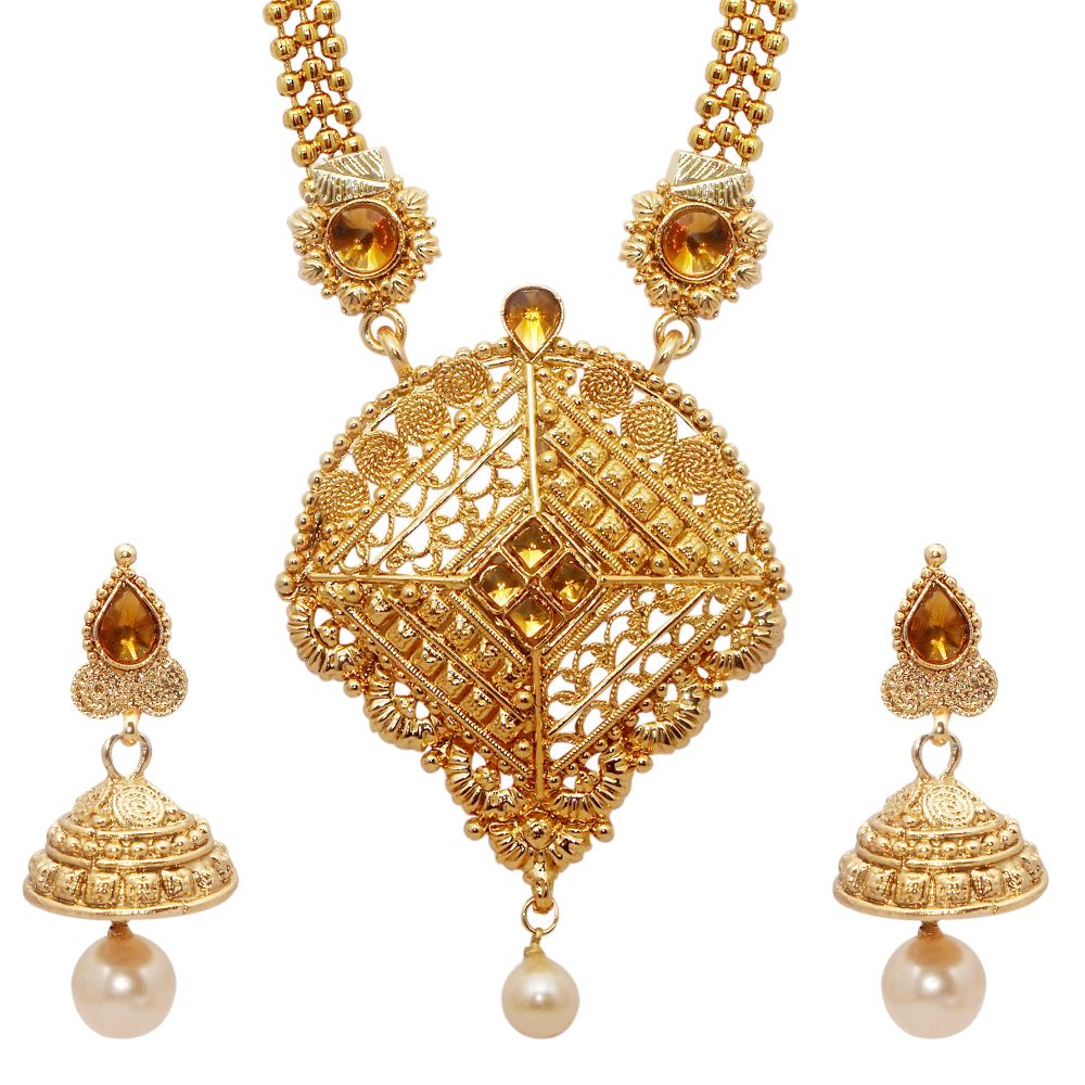 JewelMaze Designer Austrian Stone  Necklace Set for women