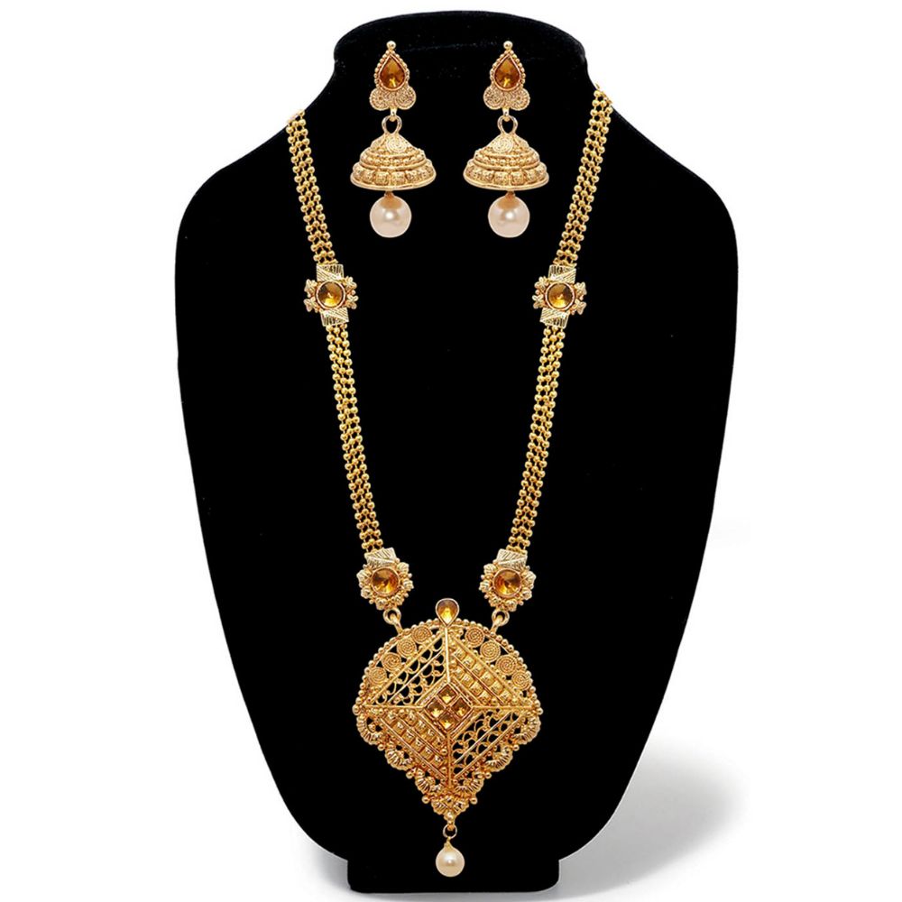 JewelMaze Designer Austrian Stone  Necklace Set for women