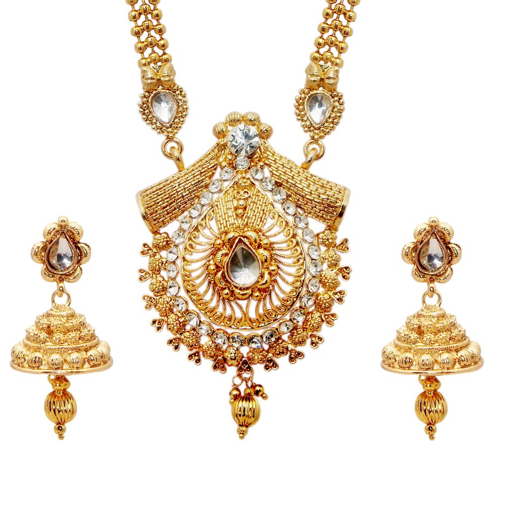 JewelMaze Designer Austrian Stone  Necklace Set for women