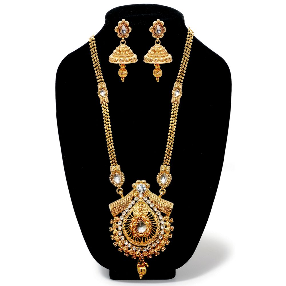 JewelMaze Designer Austrian Stone  Necklace Set for women